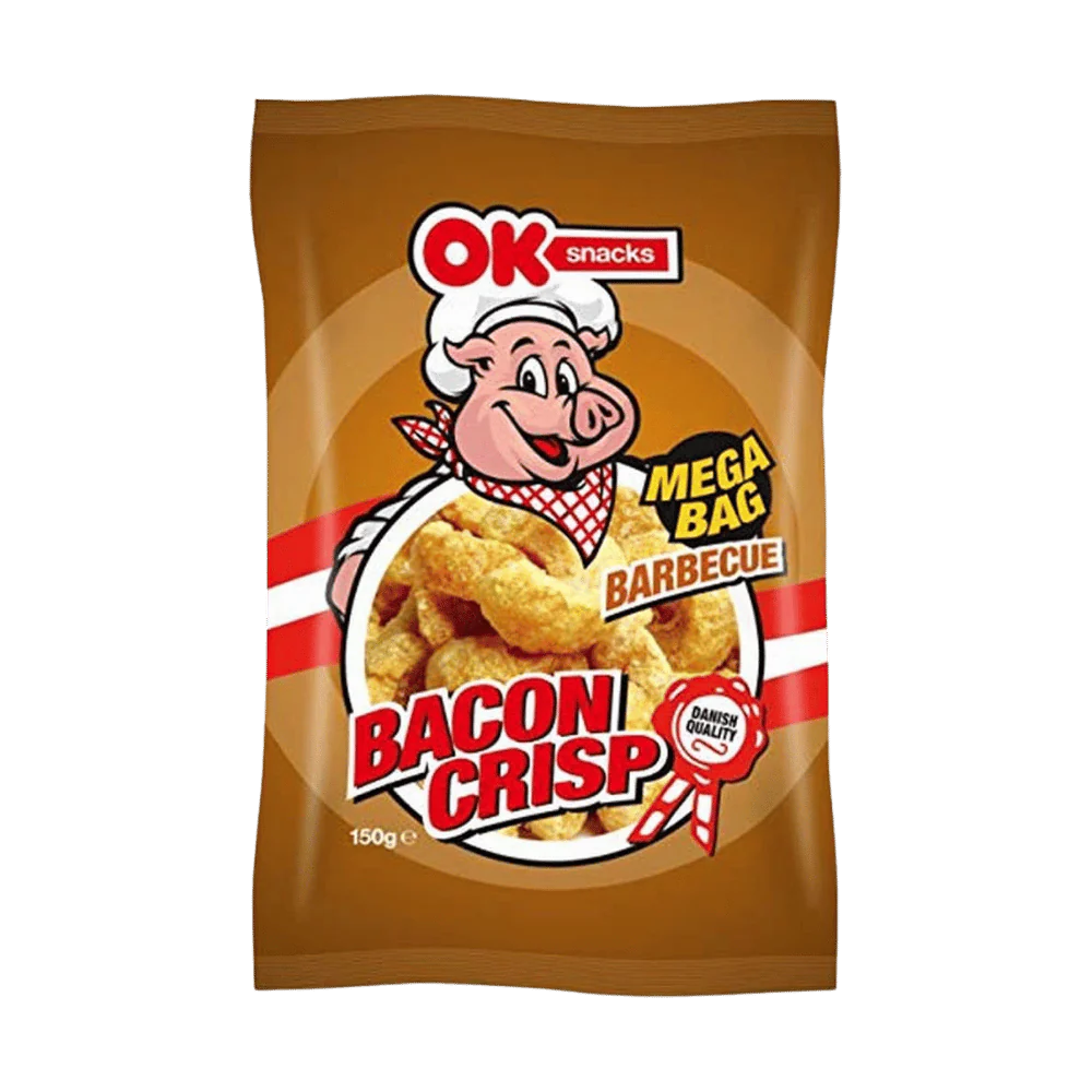 OK Snacks Bacon Crisp BBQ 150G