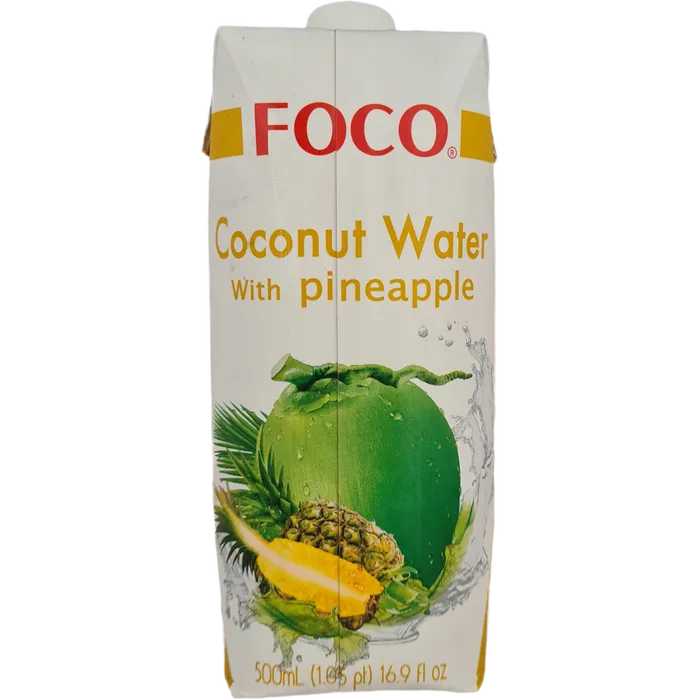 FOCO Kokoswasser mit Ananas 500ML