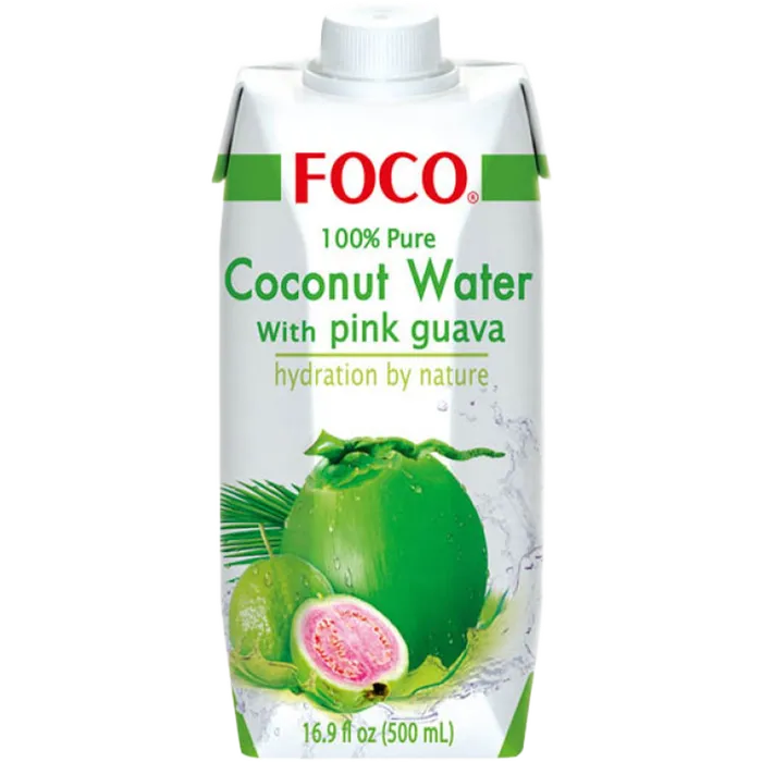 FOCO Kokoswasser mit Guava 500ML