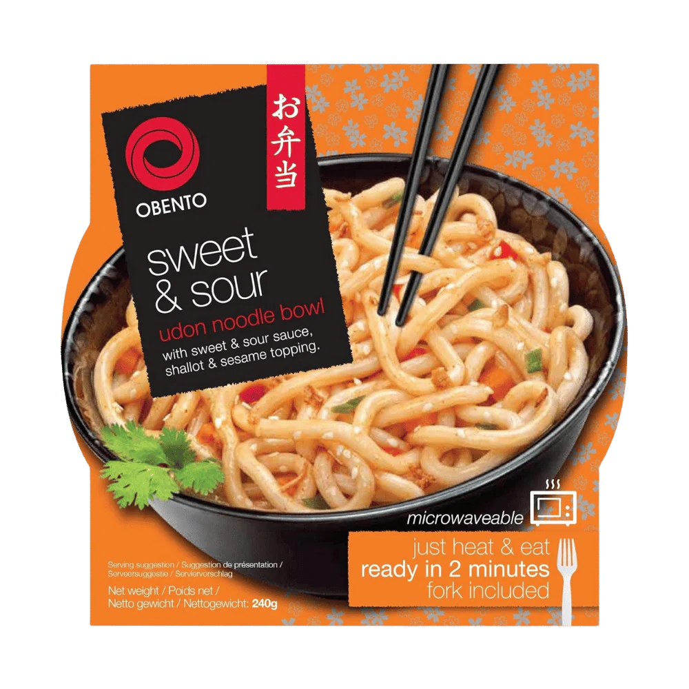 OBENTO Udon Noodle Bowl Süß-sauer 240G