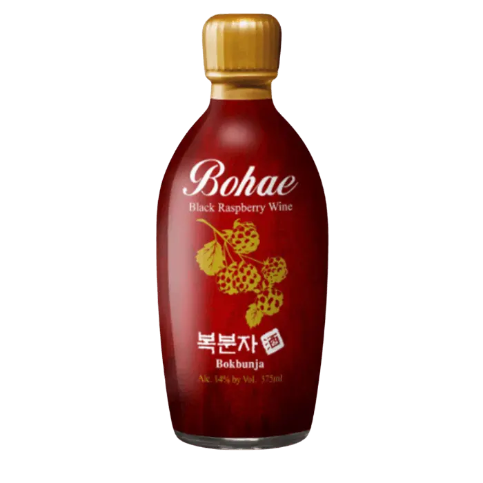 BOHAE Black Rasberry Wine Raspberry Wine Bokbunja 375ML