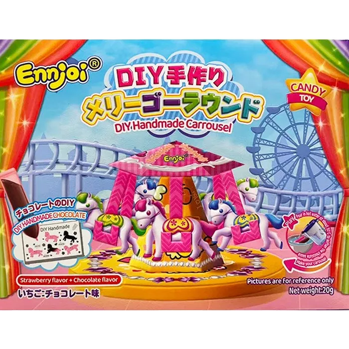 MEITIANYILE DIY Carousel Candy Toy 20G