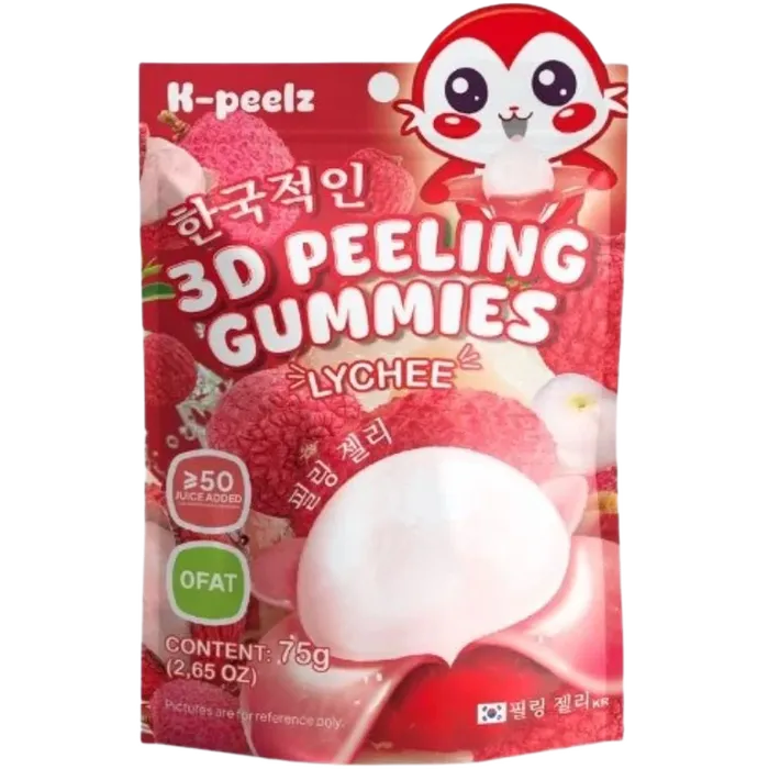 K-PEELZ Peelable Gummies Lychee 75G