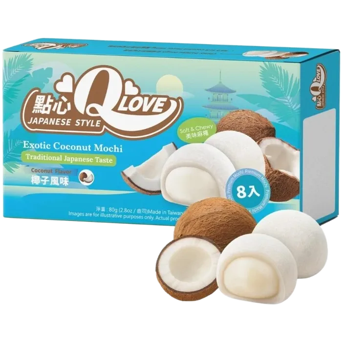 QLOVE Mochi Exotic Coconut Premium 80G