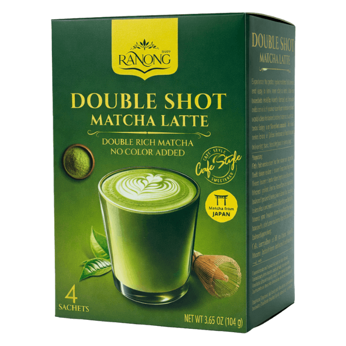 RANONG Double Shot Matcha Tea Latte 128g