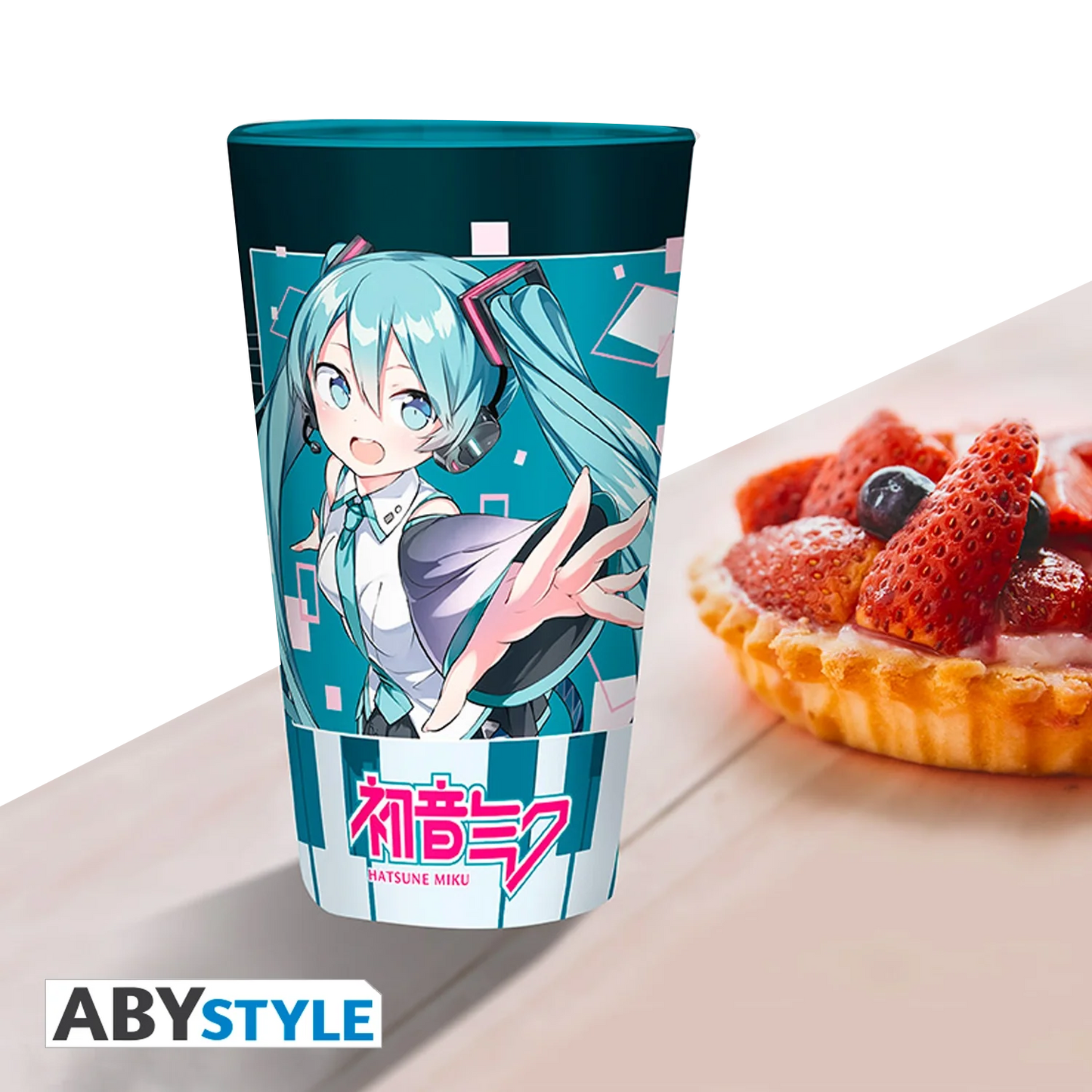 HATSUNE MIKU Large Glass Musical City 400ML