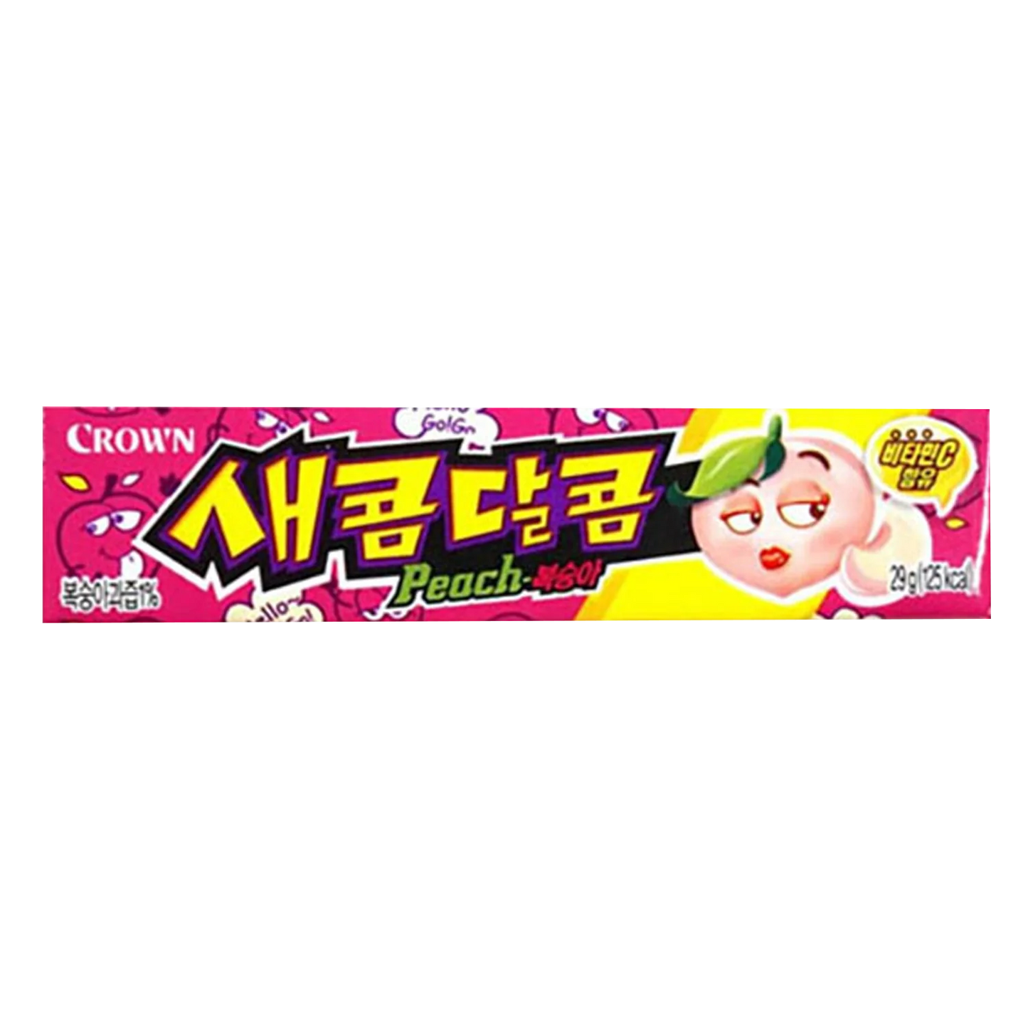 CROWN Kaubonbon Pfirsich 29G