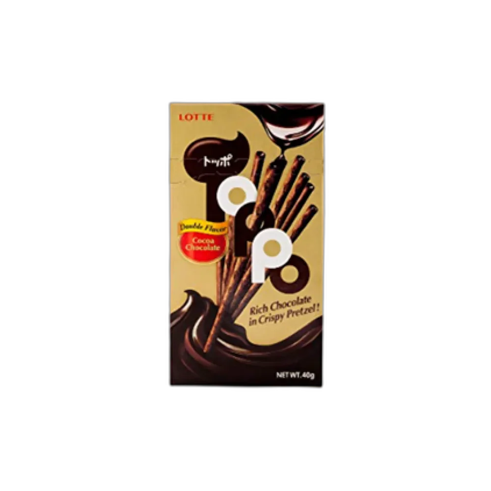 LOTTE Toppo Double Chocolate Sticks 40G