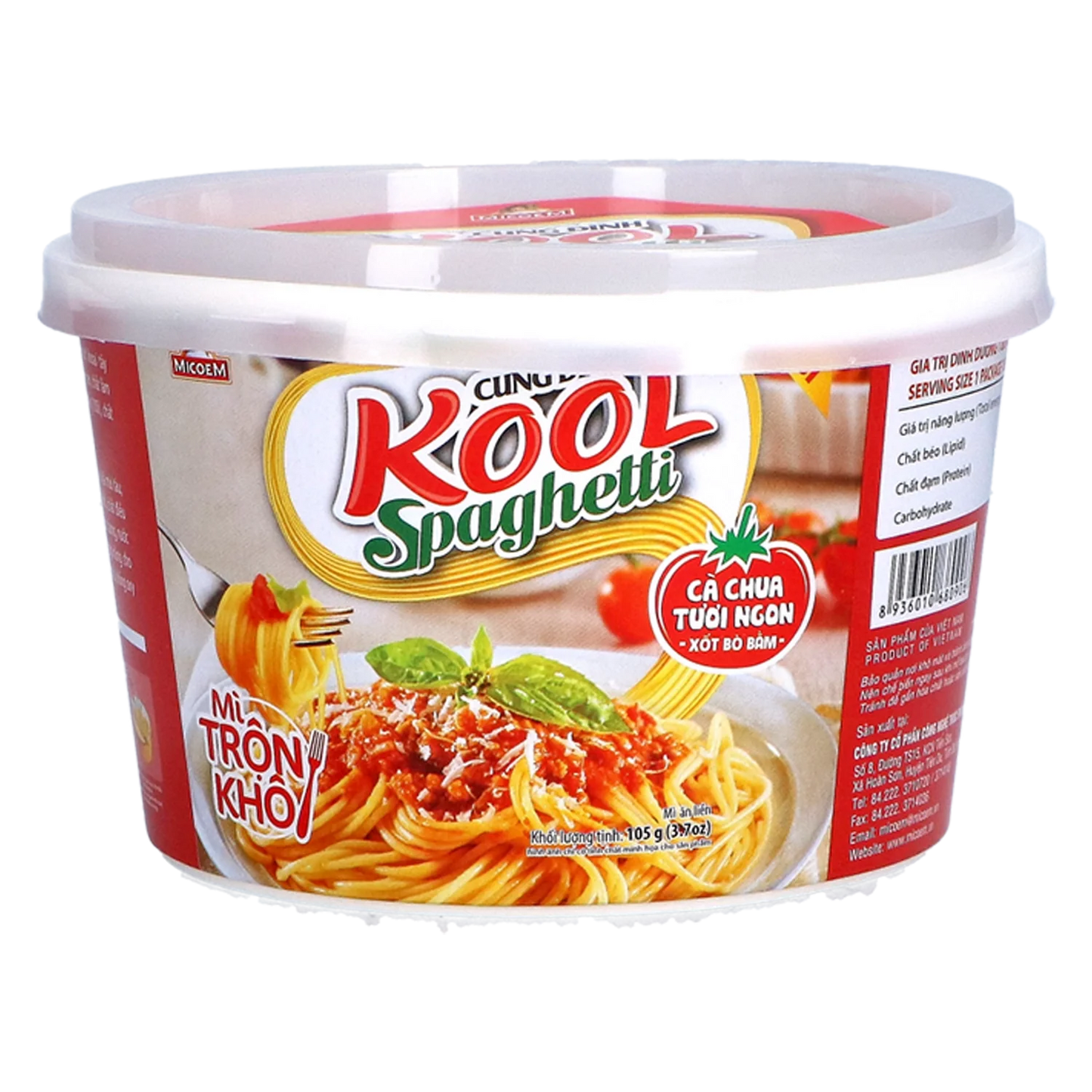 KOOL Inst. Noodle Spagetti Cup 105G
