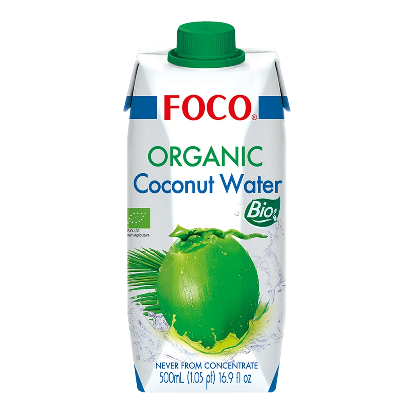 FOCO Bio Kokoswasser Kokonusssaft 500ml