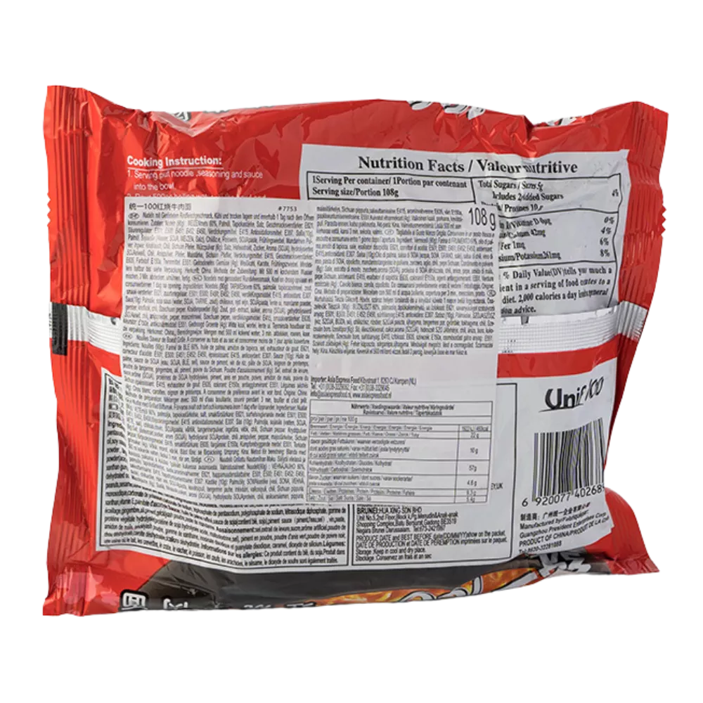 UNIF Instant Nudeln Roasted Beef 108G