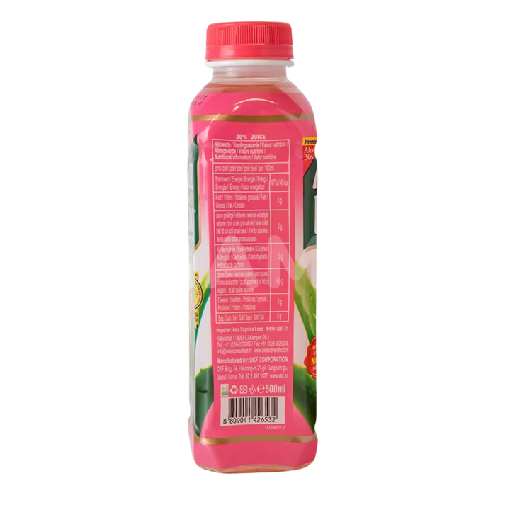 OKF Aloe Vera Drink Peach 500ML