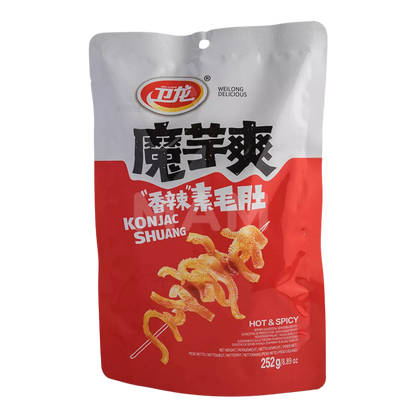 WEILONG Konjak Snack Hot Spicy Shuang 252G