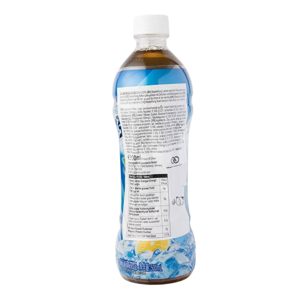 MASTER KONG Schwarztee Mit Minze 500ML