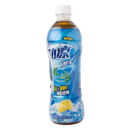 MASTER KONG Schwarztee Mit Minze 500ML