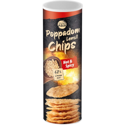 BONASIA Poppadom Chips Hot & Spicy 70G