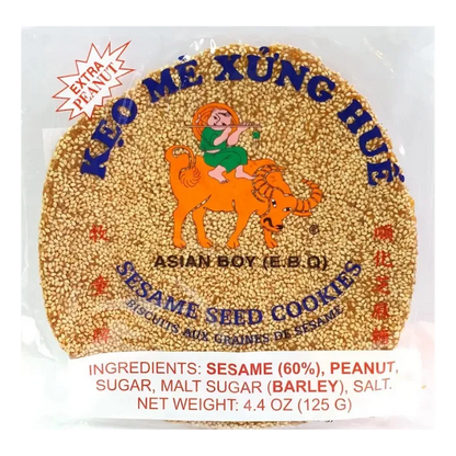 ASIAN BOY Sesame Seed Cookies Soft Flat 125G