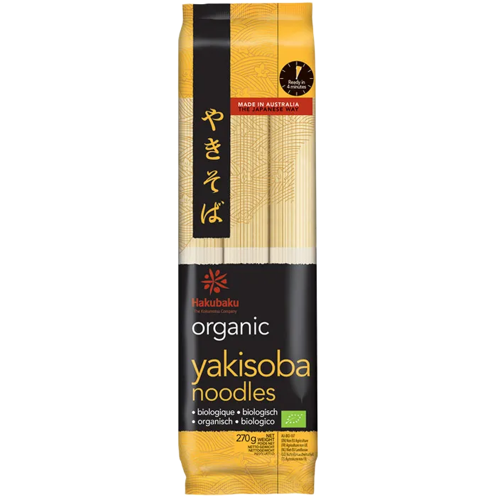 HAKUBAKU YakiSoba Bio Nudeln 270G