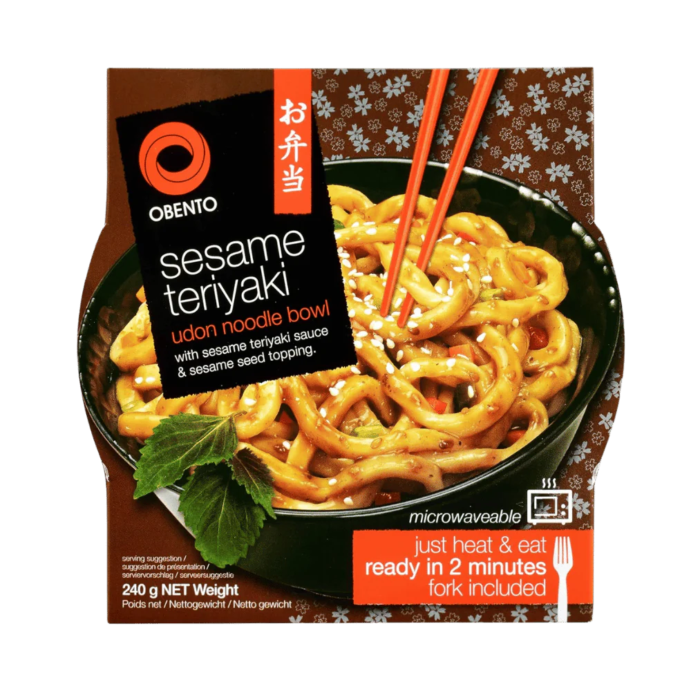 OBENTO Udon Noodle Bowl Sesame Teriyaki 240G