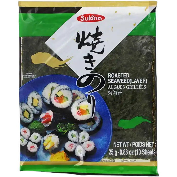SUKINA Korean Roasted Seaweed, Shushi Nori 24G