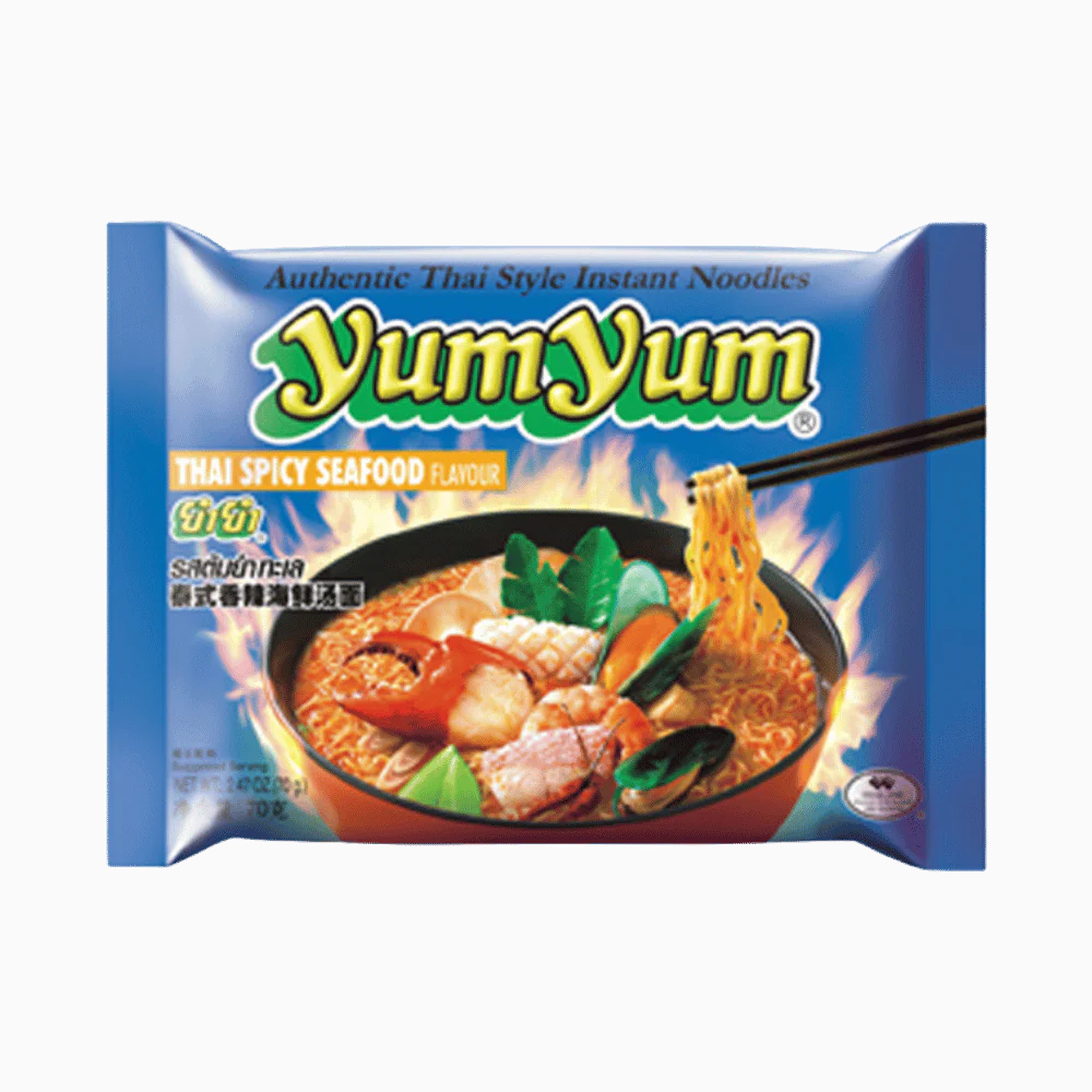 YUM YUM Instant Noodles Thai Spicy Seafood Pk 70g