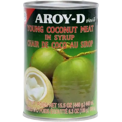 AROY-D Young Coconut Meat in Syrup 425G