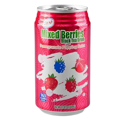 RICO Mixed Berries Black Tea w. Popping Boba 340ML