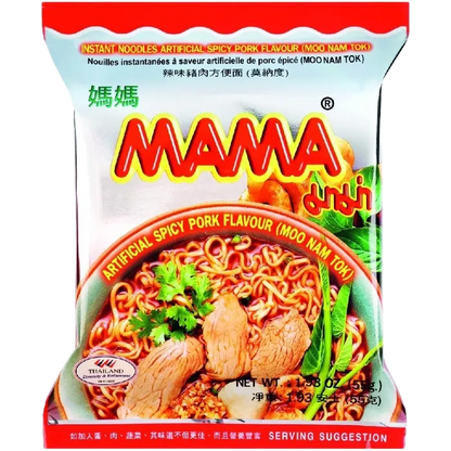 MAMA Instant Noodles Moo Nam Tok Pk 55G