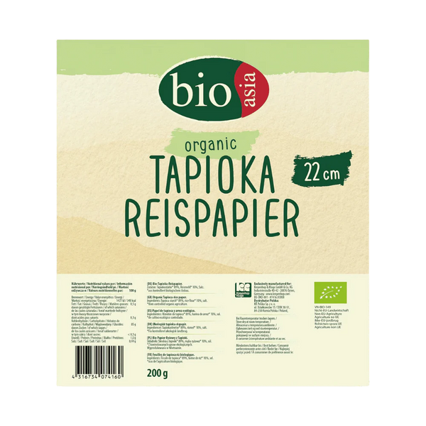 BIOASIA Organic Tapioca Rice Paper 200G