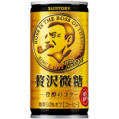 SUNTORY Boss Black Coffee Less Sugar 185ML