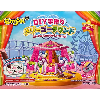 MEITIANYILE DIY Carousel Candy Toy 20G