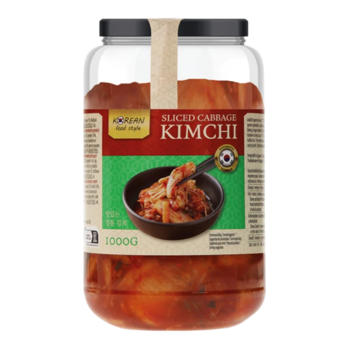 KOREAN FOOD STYLE Kimchi Sliced in a jar 1KG
