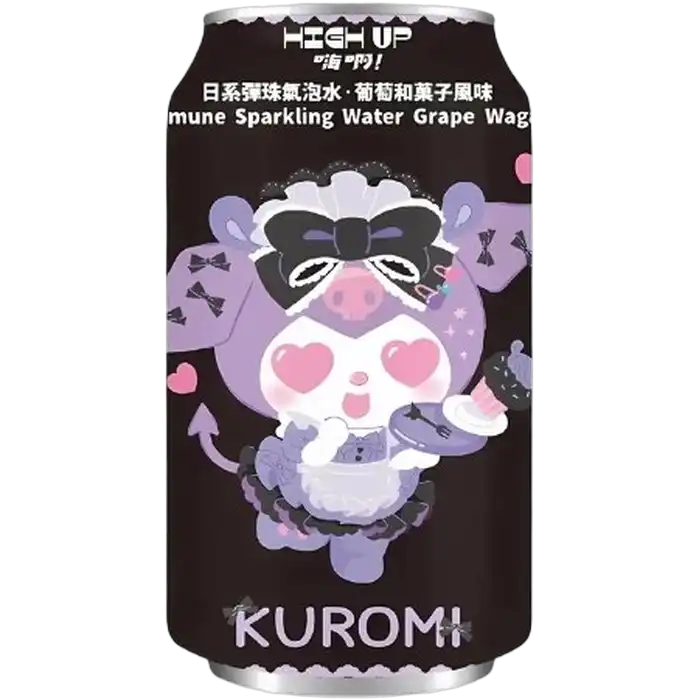 HIGH UP Ramune Kuromi Grape Spark. Water 330ML