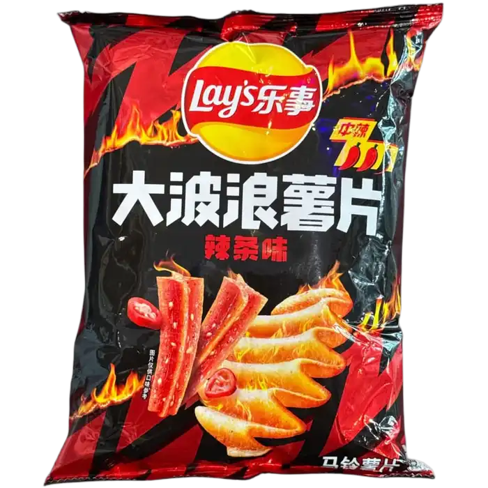 LAY'S Potato Chips Spicy Strips 70G