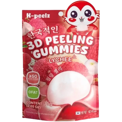 K-PEELZ Peelable Gummies Lychee 75G