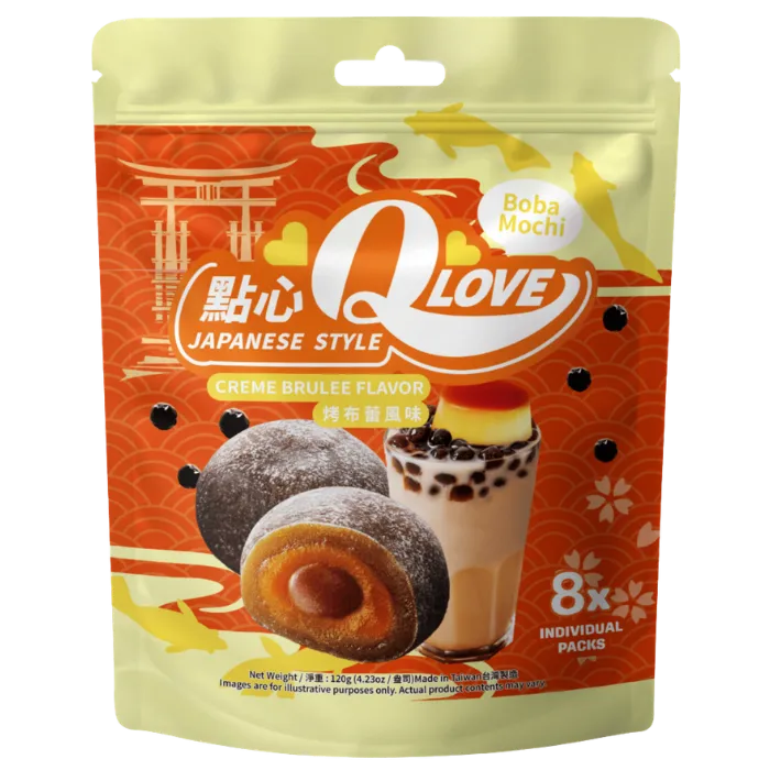 Love Mochi Boba Creme Brulee Standing Pouch 120G