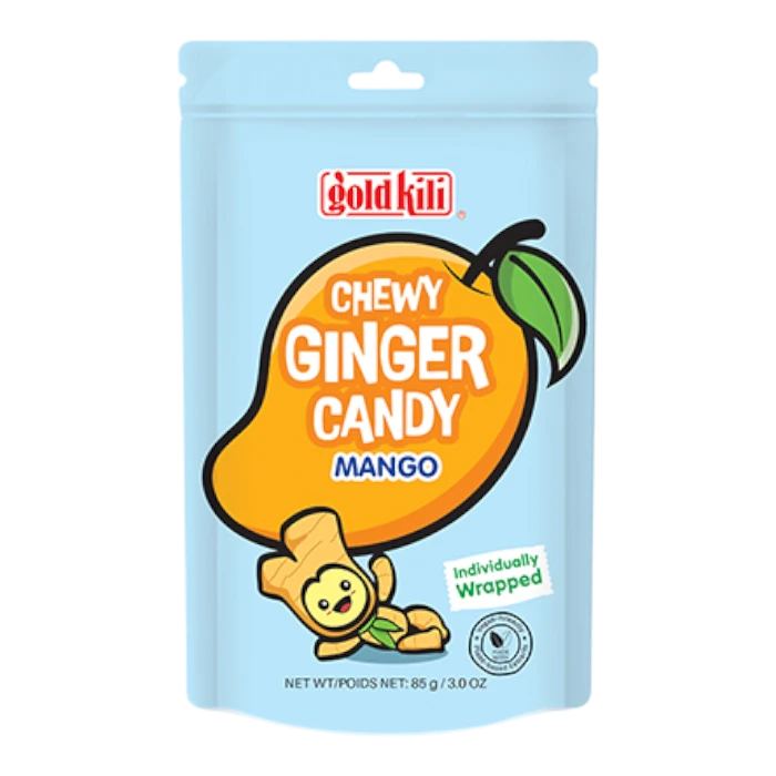 GOLD KILI Chewy Ginger Candy Mango 85 G