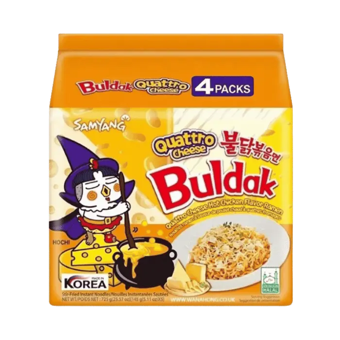 SAMYANG Buldak Ramen Quattro Cheese 4x145g