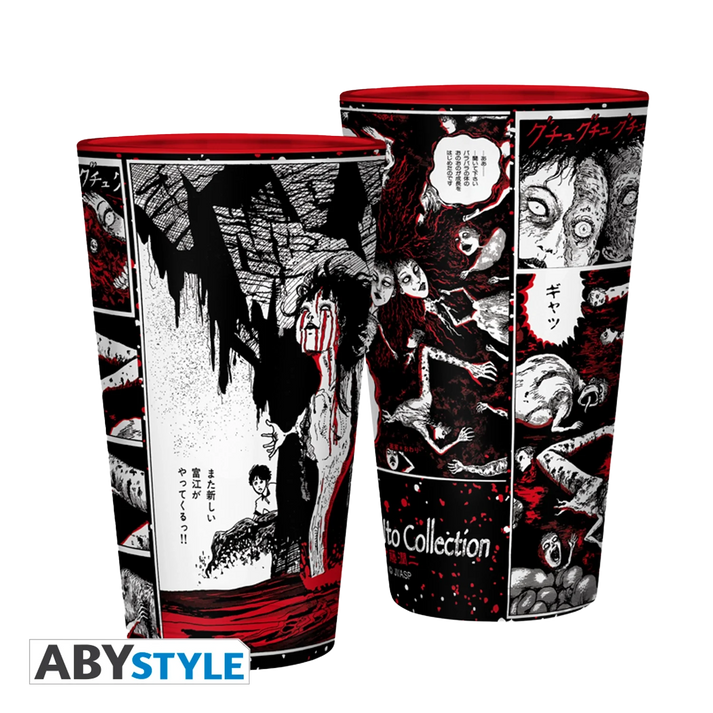 JUNJI ITO Large Glass 470ML Manga Arts