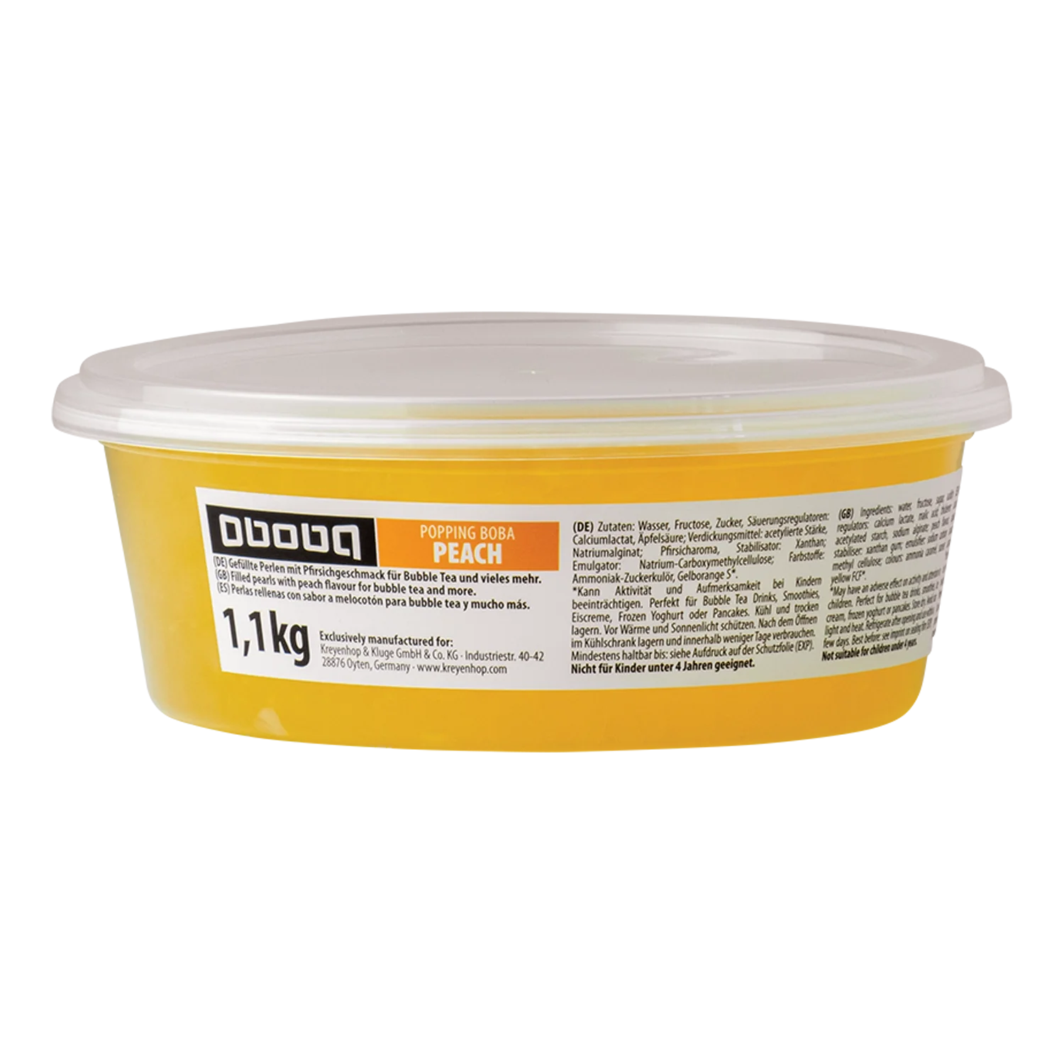 OBOBA Popping Boba Pfirsich 1,1KG