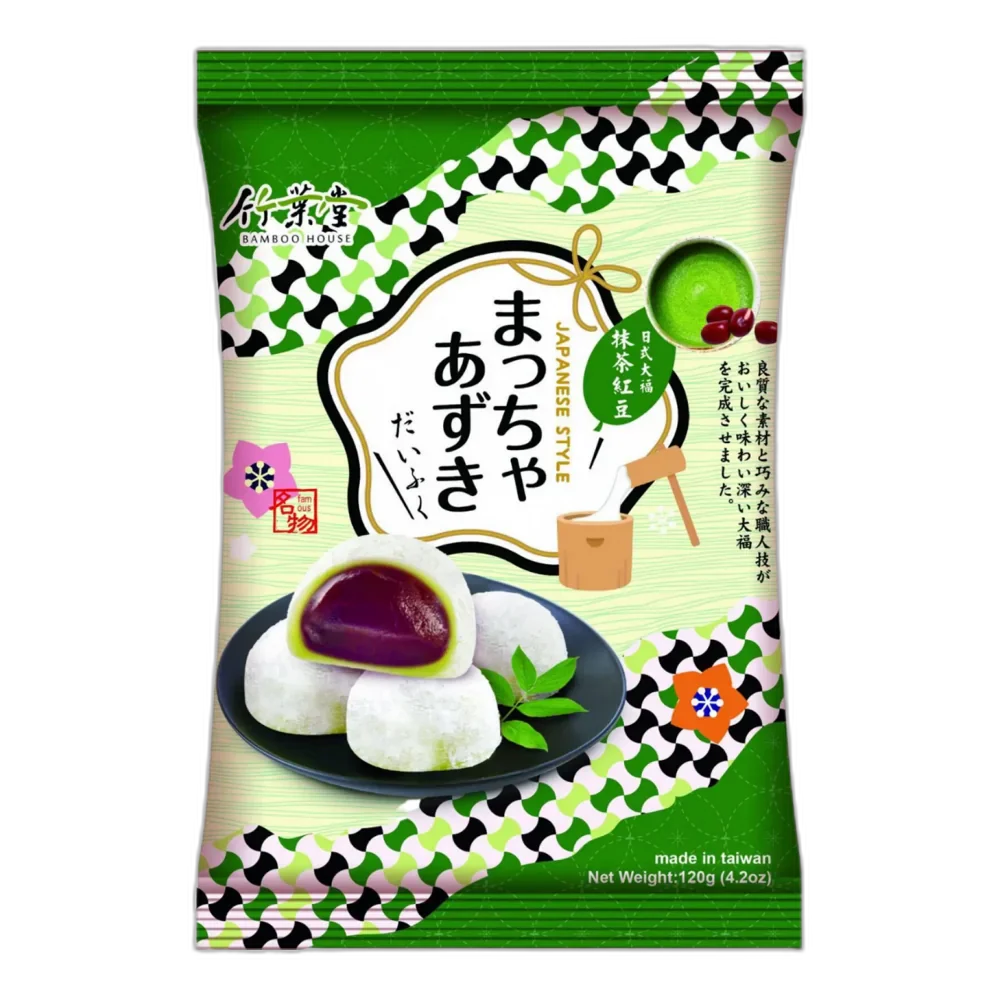 BAMBOO HOUSE Matcha Red Bean Mochi 120G