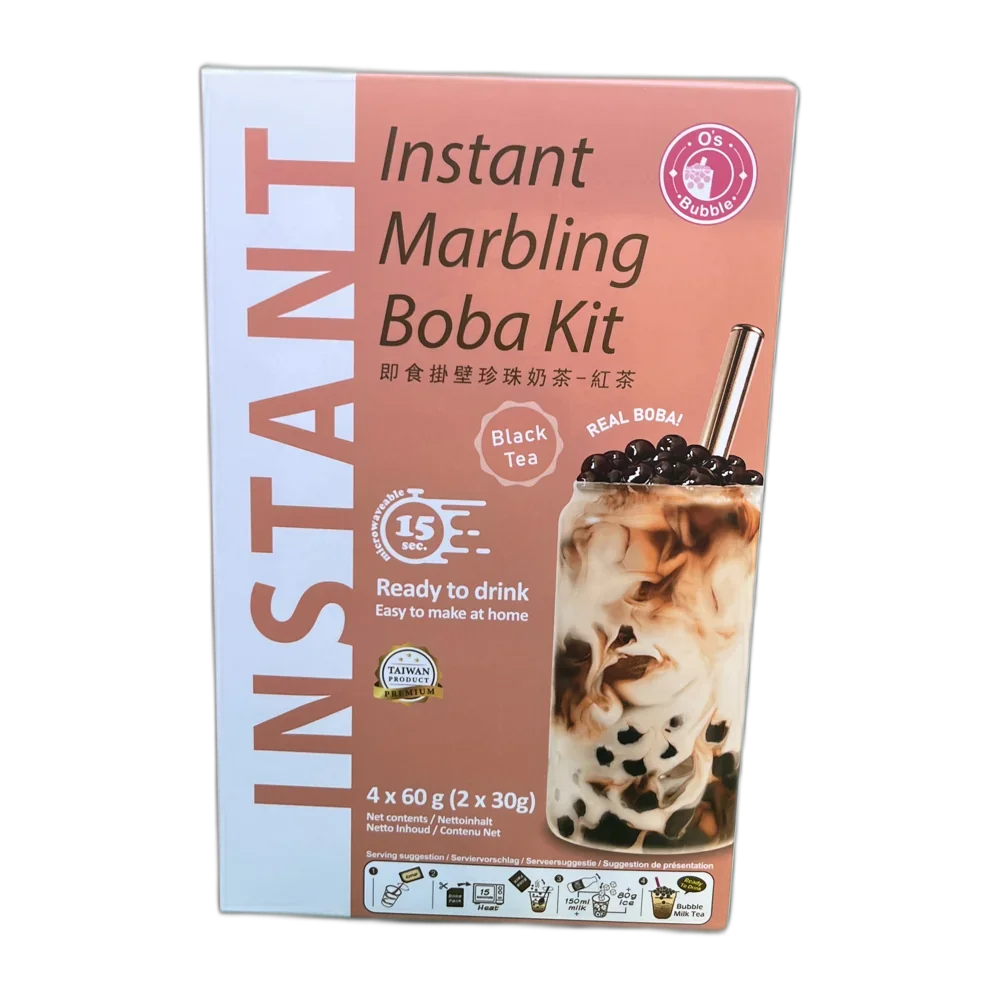 O's Bubble Instant Boba Black Tea  240G
