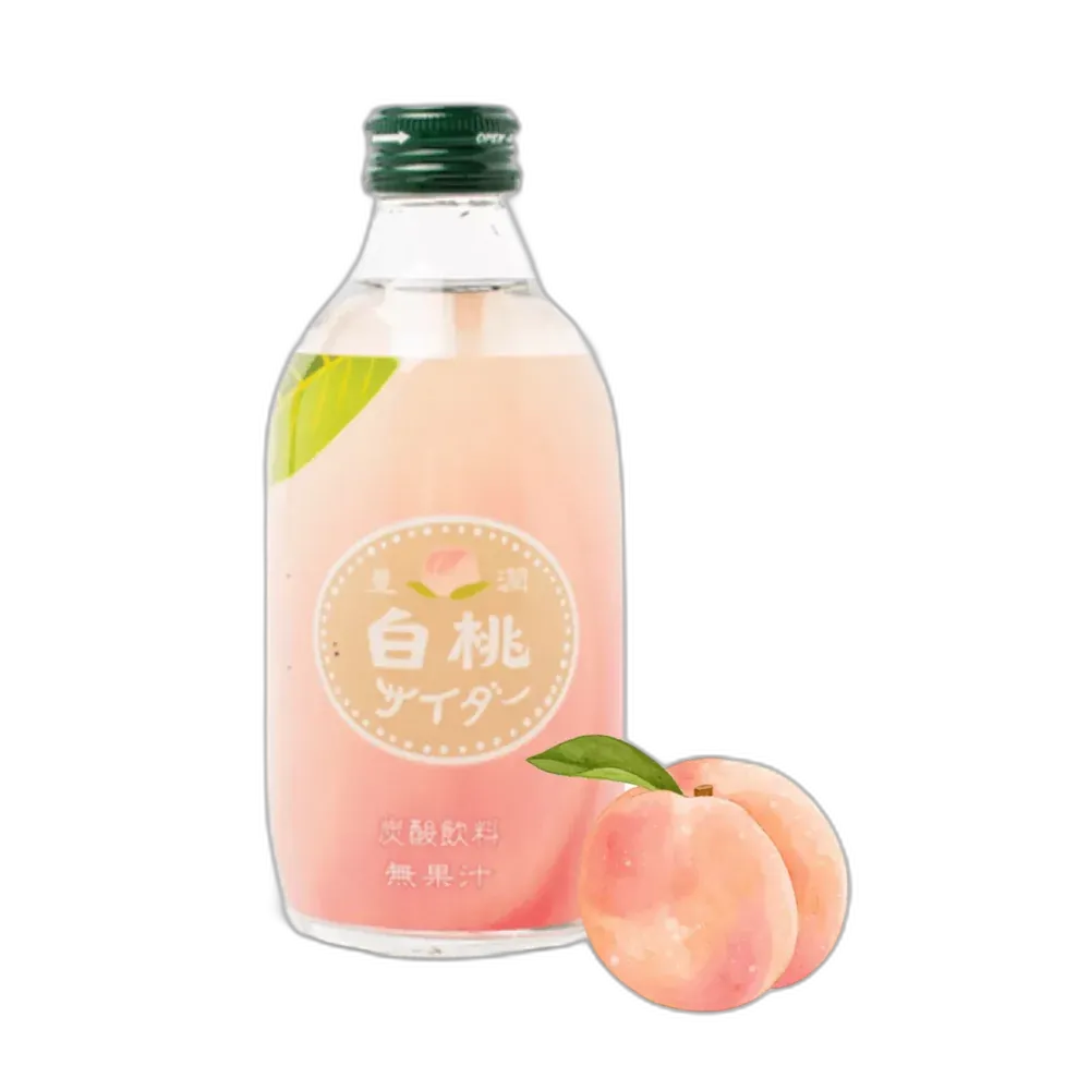 TOMOMASU Peach Soda 300ml – Japanische Pfirsich-Limonade