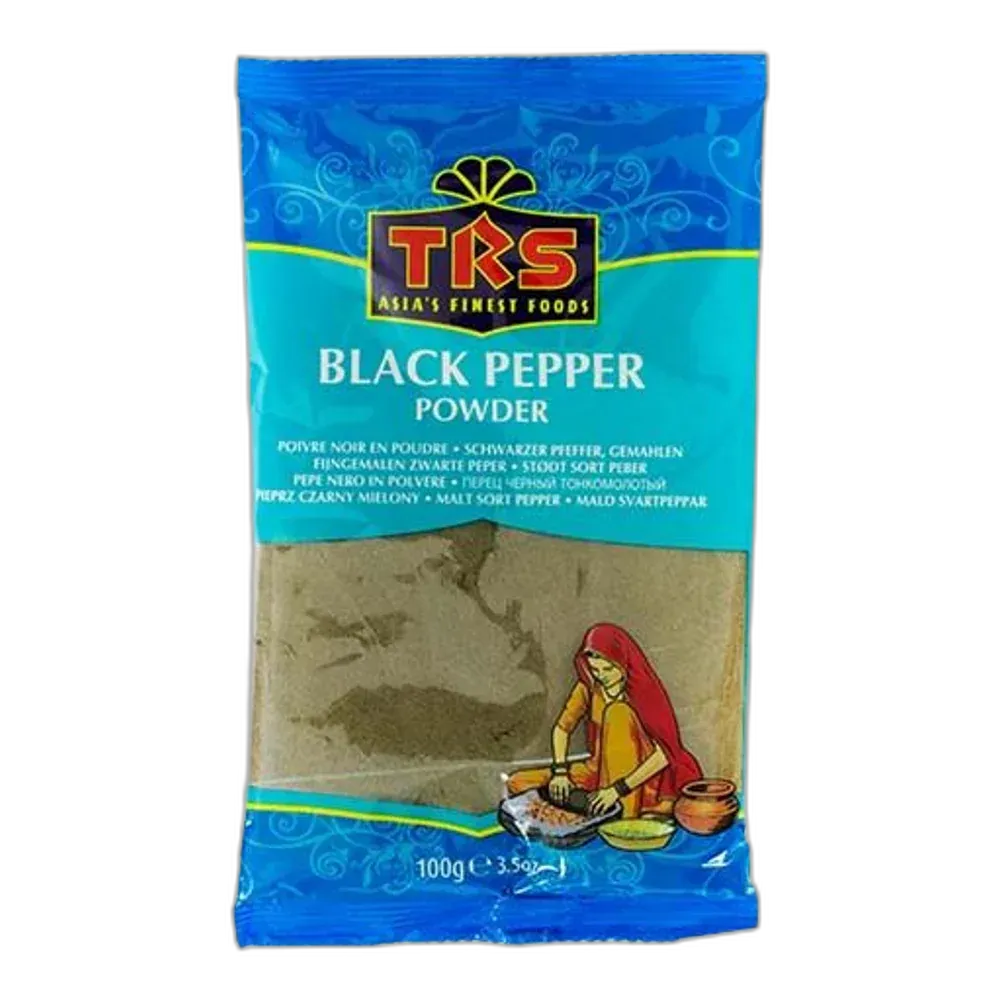 TRS Schwarzer Pfeffer gemahlen 100g – Indisches Gewürz mit intensivem Aroma
