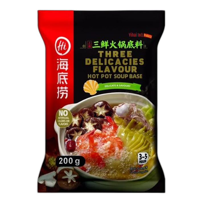 HAIDILAO HotPot spice base 3 delicatessen flavors – 200g