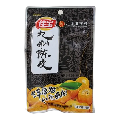 JIABAO Getrocknete Mandarineschale – Süß-salzige asiatische Spezialität 45g