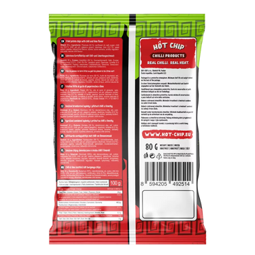 HOT CHIP Kartoffelchips Chilli & Limette 80G