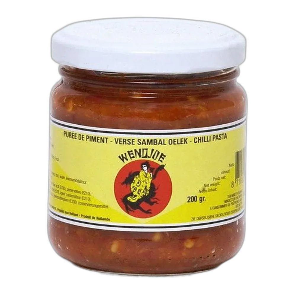 WENDJOE Sambal Oelek – Scharfe indonesische Chilipaste 200g