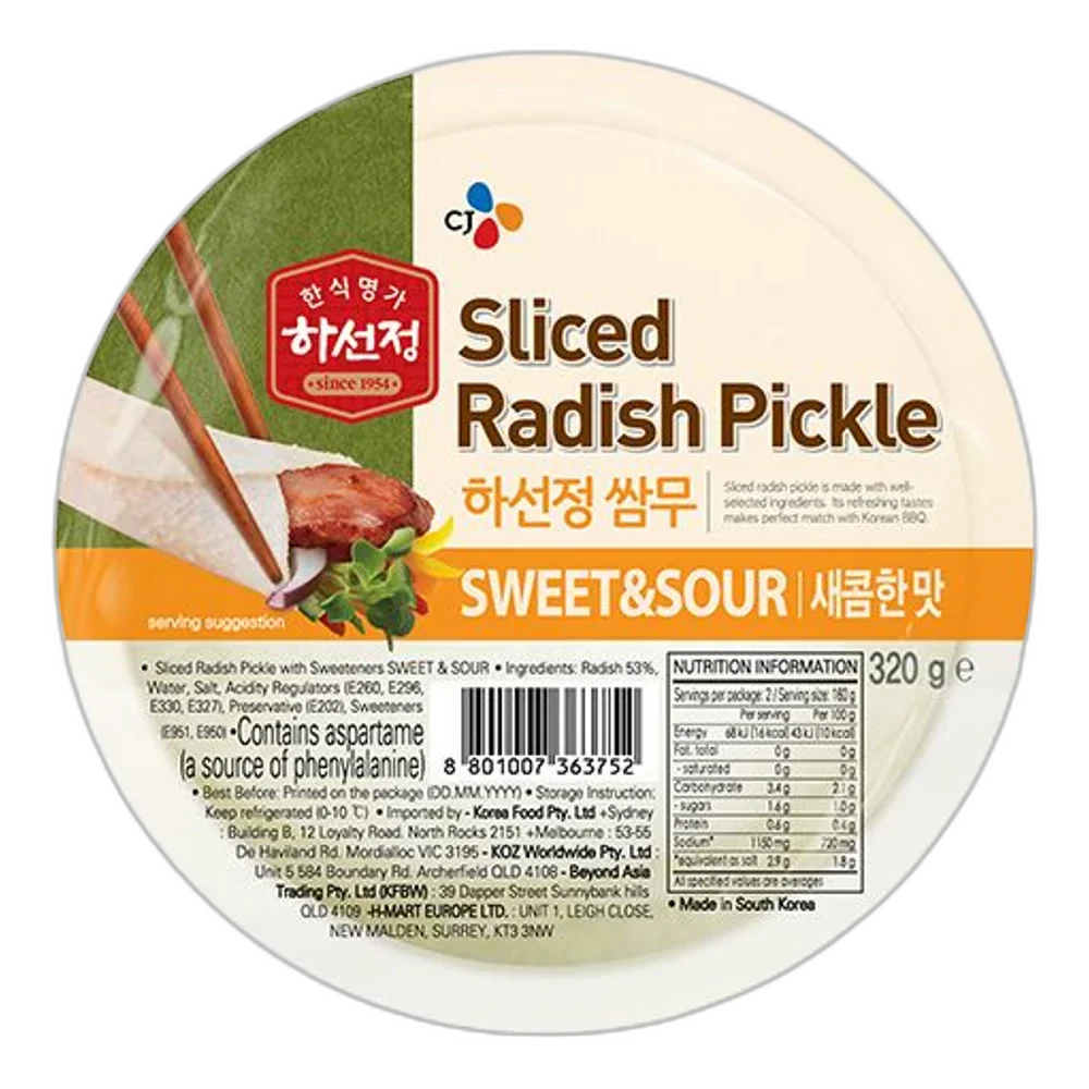 CJ Sliced Radish süßsauer eingel. Rettich 320g