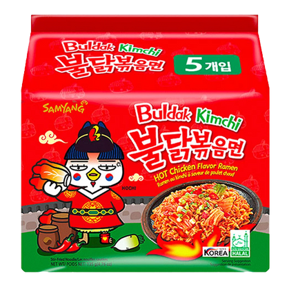 SAMYANG Buldak Kimchi Hot Chicken Ramen 5x135G